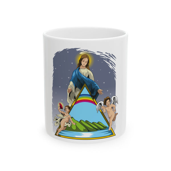 Taza Virgen María Guardiana - 11oz y 15oz Blanca