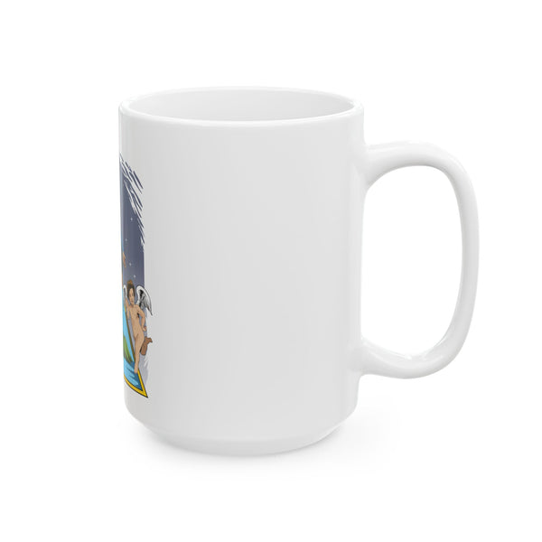 Taza Virgen María Guardiana - 11oz y 15oz Blanca