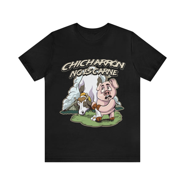 Chicharron no es carne Camiseta de manga para hombre