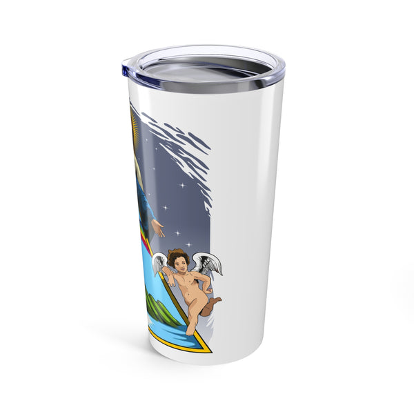 Guardiana Virgen María - Vaso Blanco de 20oz