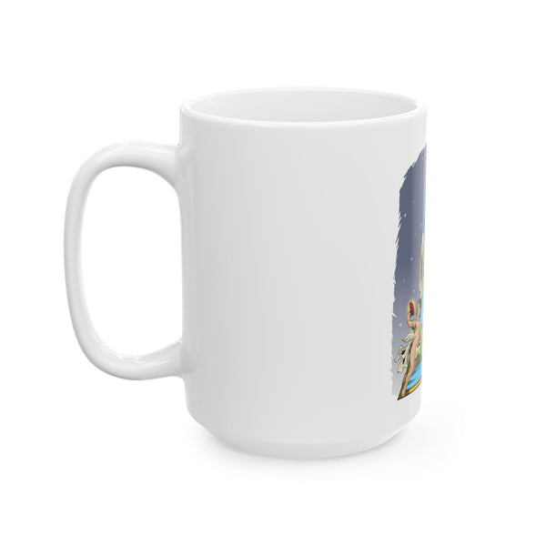 Taza Virgen María Guardiana - 11oz y 15oz Blanca