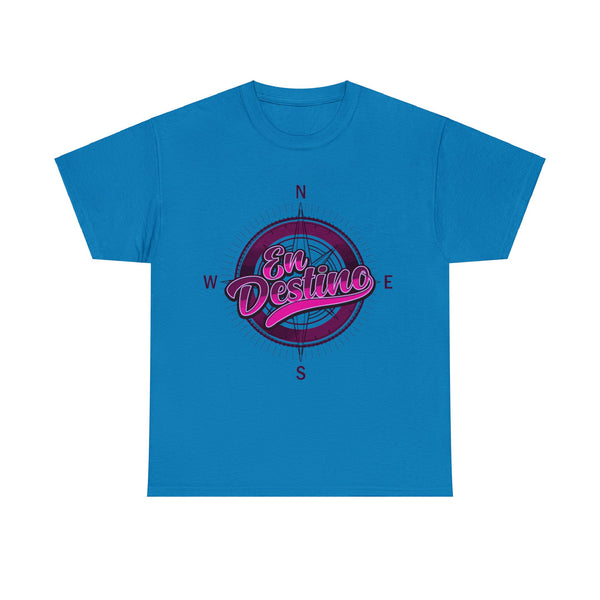 Camiseta En Destino Compass Mujer / Logo Rosa