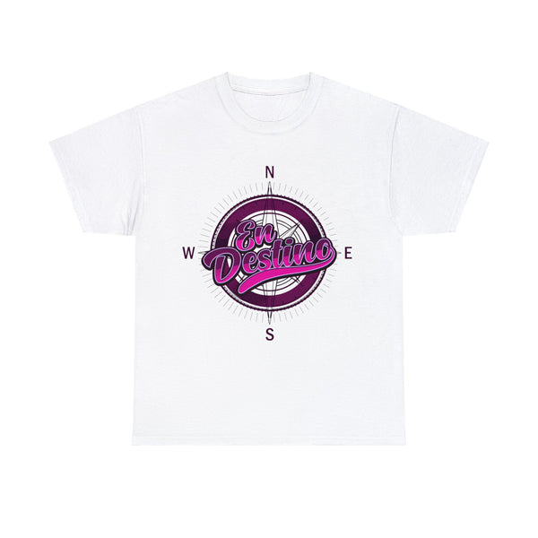 Camiseta En Destino Compass Mujer / Logo Rosa