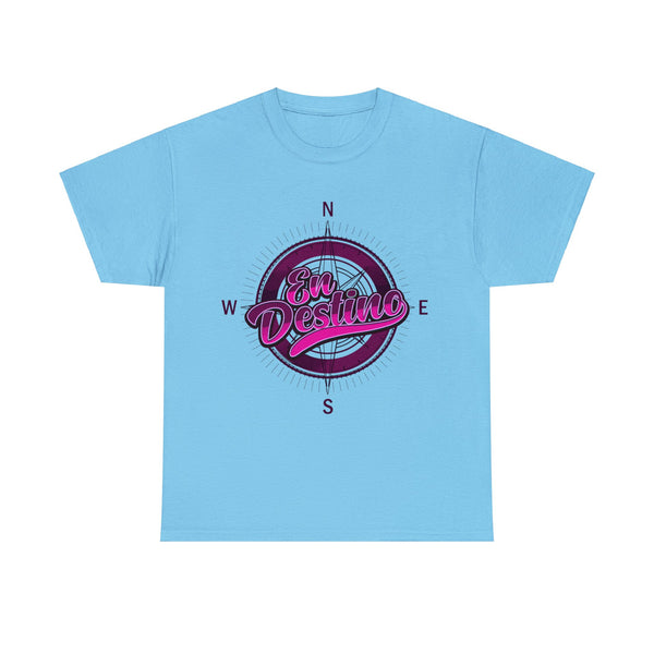 Camiseta En Destino Compass Mujer / Logo Rosa