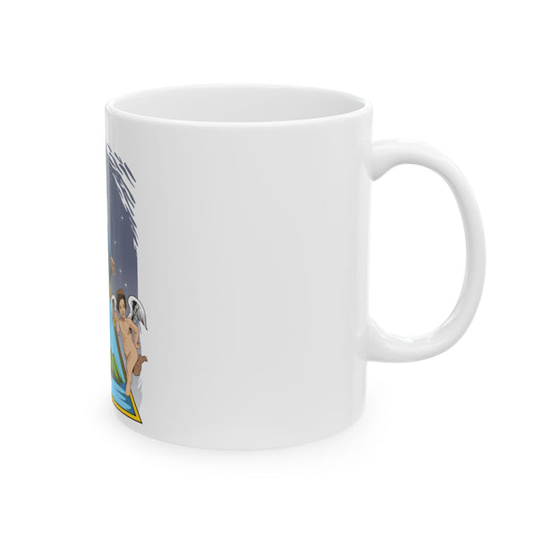 Taza Virgen María Guardiana - 11oz y 15oz Blanca