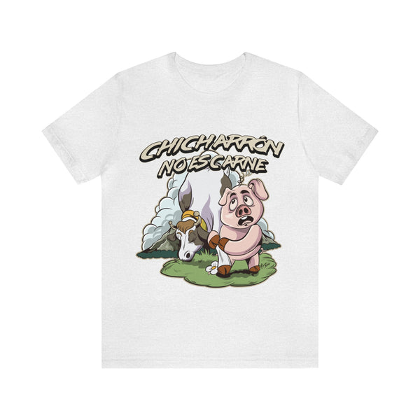Chicharron no es carne Camiseta de manga para hombre