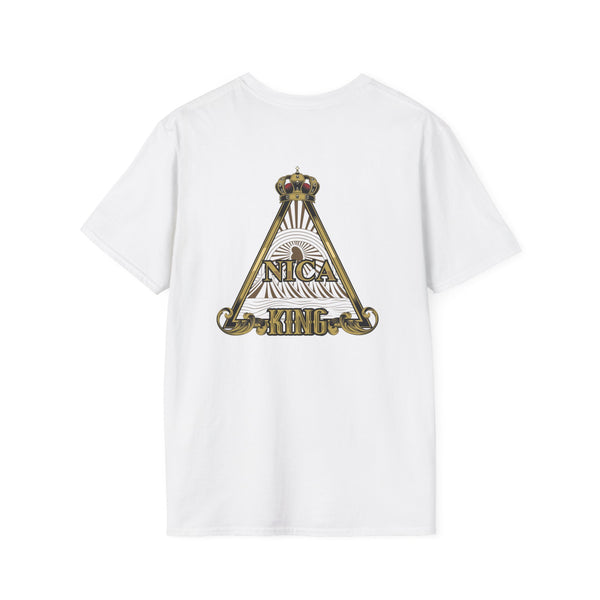 - **Front:** The shirt prominently displays "NICA" along with a king's crown, making a strong statement about pride in Nicaragua.
- **Back:** The back showcases a larger, intricate design of the emblem of Nicaragua, complete with the image of a king, adding elegance and flair to the shirt.
Whether you're wearing it casually or for a special occasion, this shirt is a stylish way to express your love for Nicaragua.