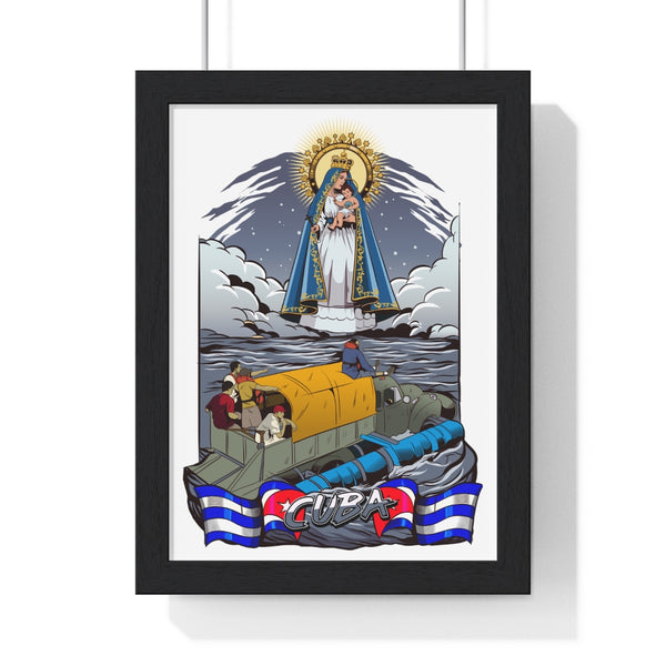 Póster Enmarcado Virgen de la Caridad del Cobre