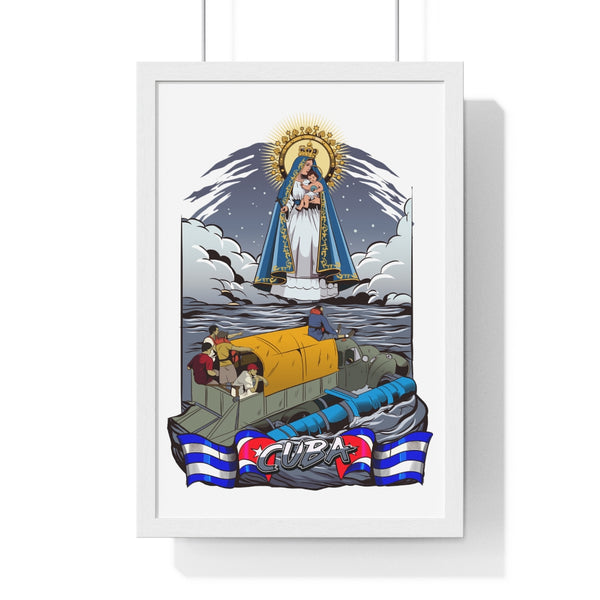 Póster Enmarcado Virgen de la Caridad del Cobre