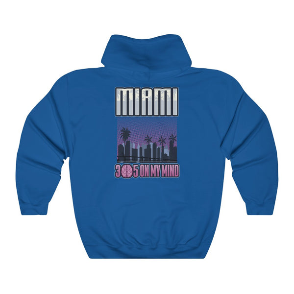 Miami en mi mente Sudadera con capucha para hombre