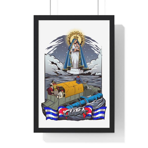 Póster Enmarcado Virgen de la Caridad del Cobre