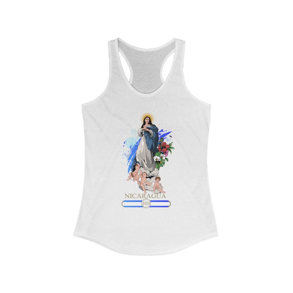 Camiseta sin mangas para mujer La Purísima (Virgen María)