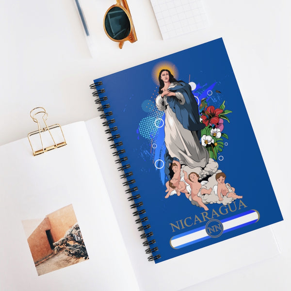 Cuaderno Espiral La Purísima (Virgen María) - Línea Rayada