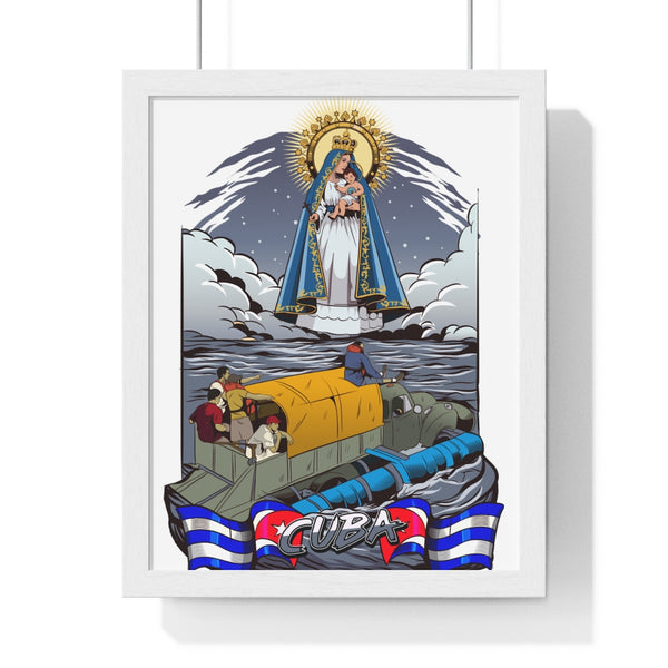 Póster Enmarcado Virgen de la Caridad del Cobre