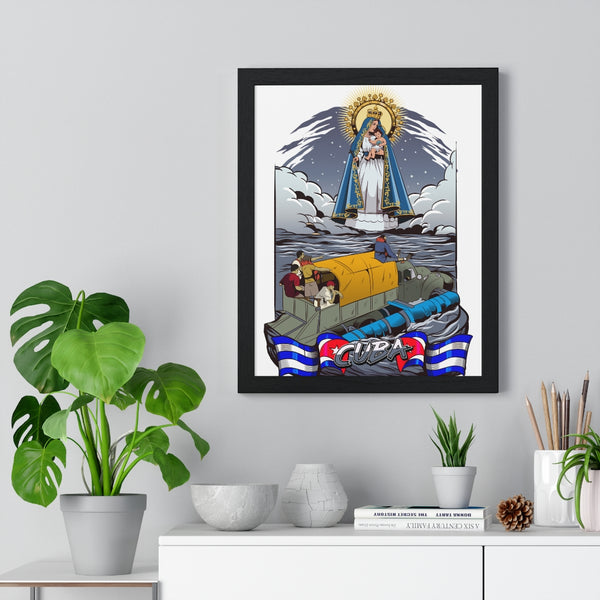 Póster Enmarcado Virgen de la Caridad del Cobre