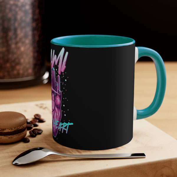 Miami tiene mi corazón Taza decorativa de 11 oz