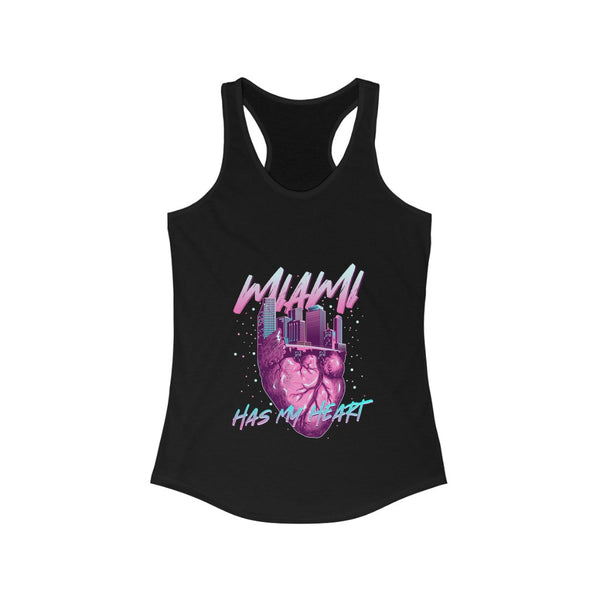 Miami tiene mi corazón Racerback Tank para mujer