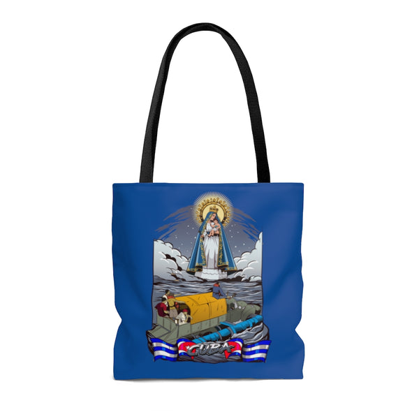 Virgen de la Caridad del Cobre -Bolso Tote / Azul