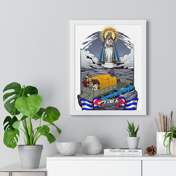 Póster Enmarcado Virgen de la Caridad del Cobre