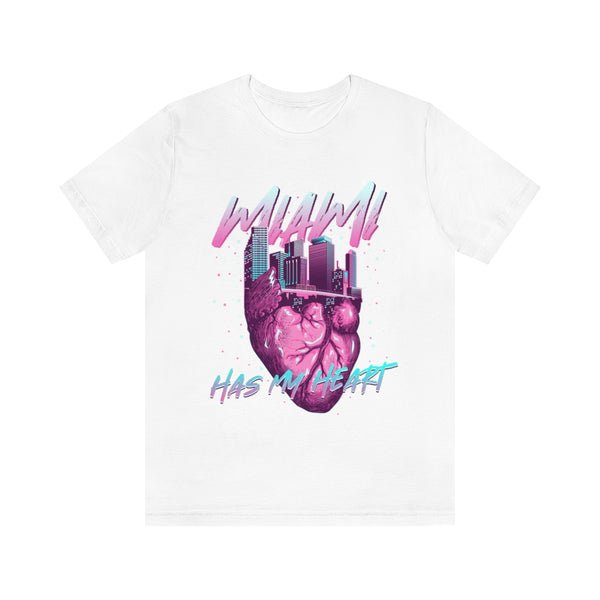Miami tiene mi corazón camiseta de mujer