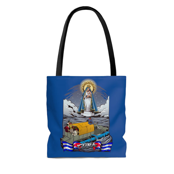 Virgen de la Caridad del Cobre -Bolso Tote / Azul