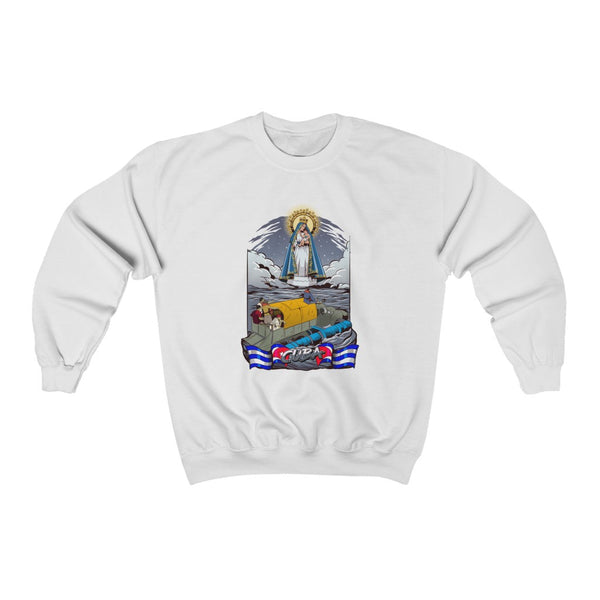 Sudadera Cuello Redondo Mujer Virgen de la Caridad del Cobre