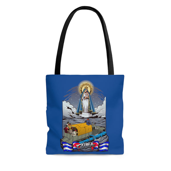Virgen de la Caridad del Cobre -Bolso Tote / Azul