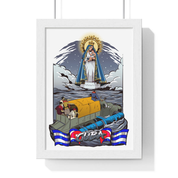 Póster Enmarcado Virgen de la Caridad del Cobre