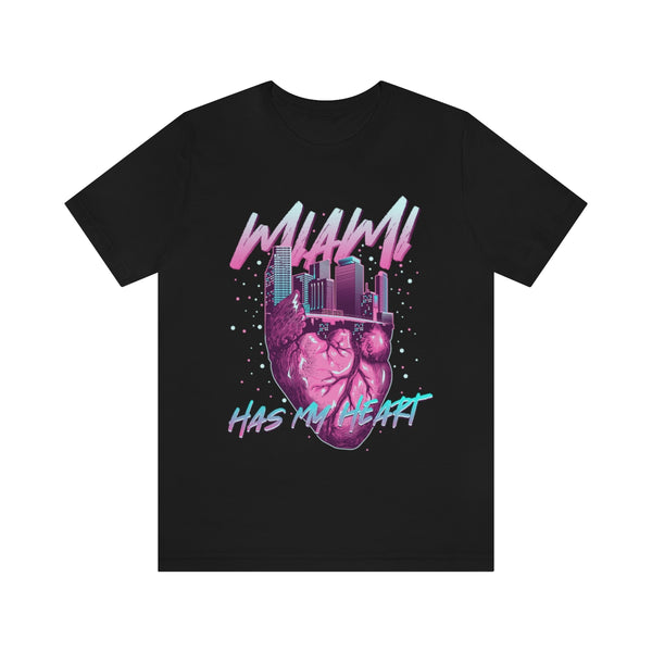 Miami tiene mi corazón camiseta de mujer