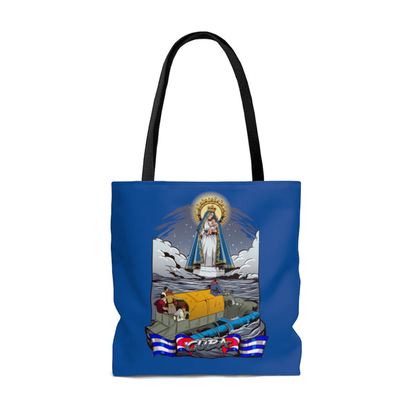 Virgen de la Caridad del Cobre -Bolso Tote / Azul
