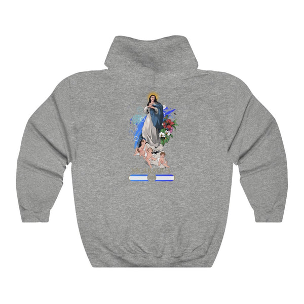 Sudadera con capucha La Purísima (Virgen María) para hombre