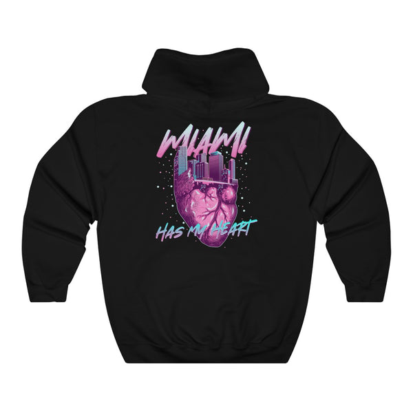 Miami tiene mi corazón Sudadera con capucha para hombre