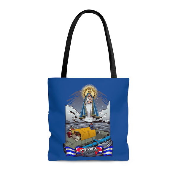 Virgen de la Caridad del Cobre -Bolso Tote / Azul