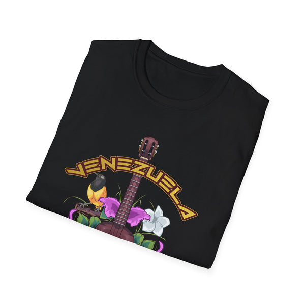 Camiseta de hombre con guitarra venezolana