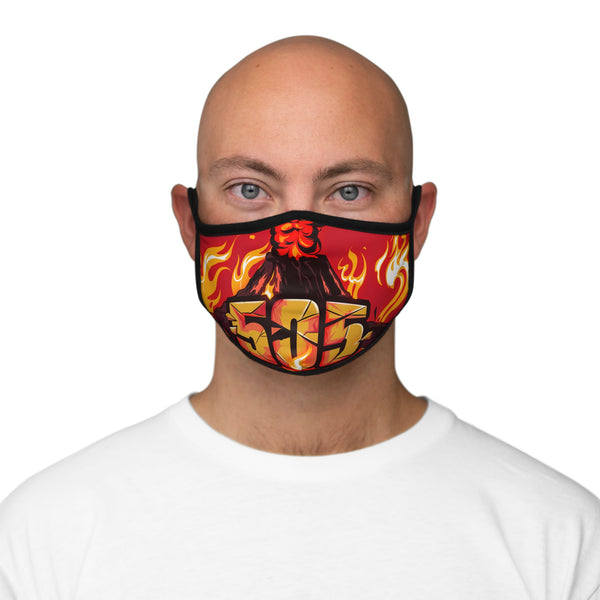 505 Volcano Men's Face Mask / Dark Red