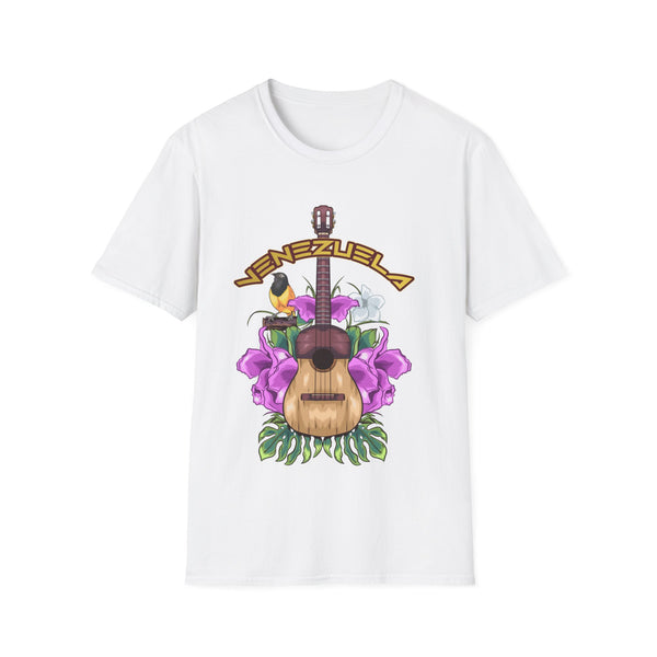 Camiseta de hombre con guitarra venezolana