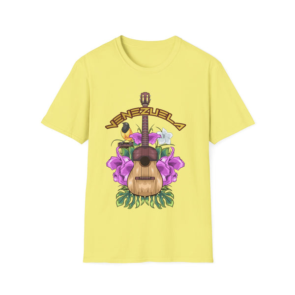 Camiseta de hombre con guitarra venezolana