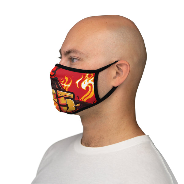 505 Volcano Men's Face Mask / Dark Red