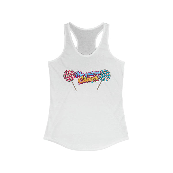 Me quieres comer Women's Racerback Tank