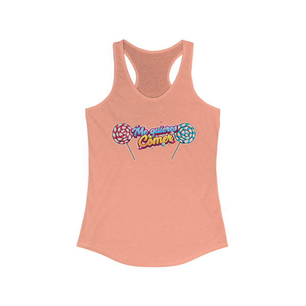 Me quieres comer Women's Racerback Tank