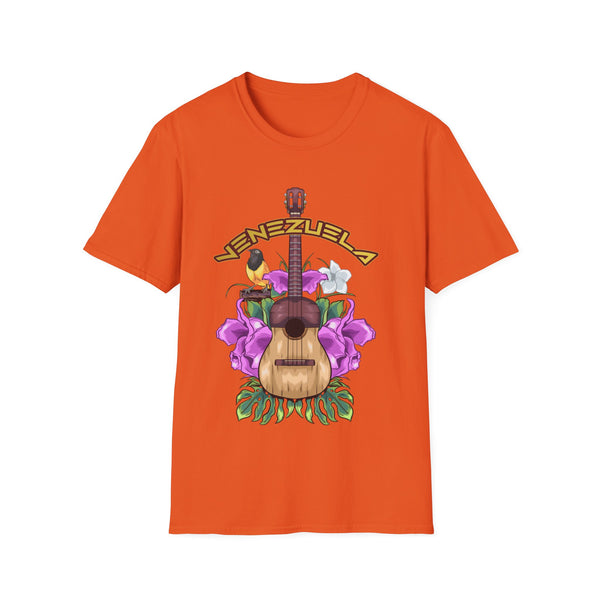 Camiseta de hombre con guitarra venezolana