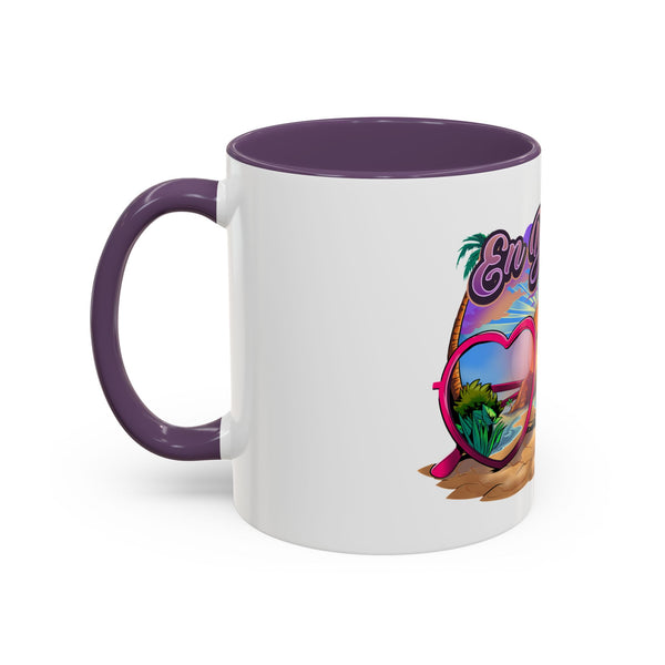 Taza de café En Destino Beach Vibes - 325 ml y 450 ml - Artículos para beber tropicales