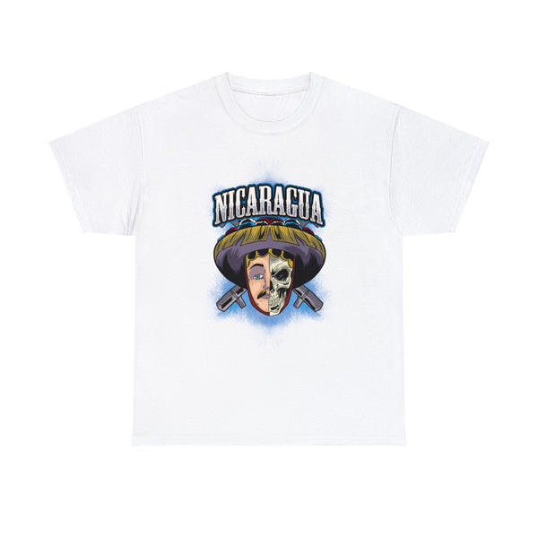 El Gueguense half skull face Men's Tee