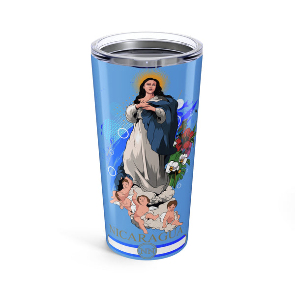 La Purísima ( Virgen Maria ) - 20oz Tumbler Light Blue