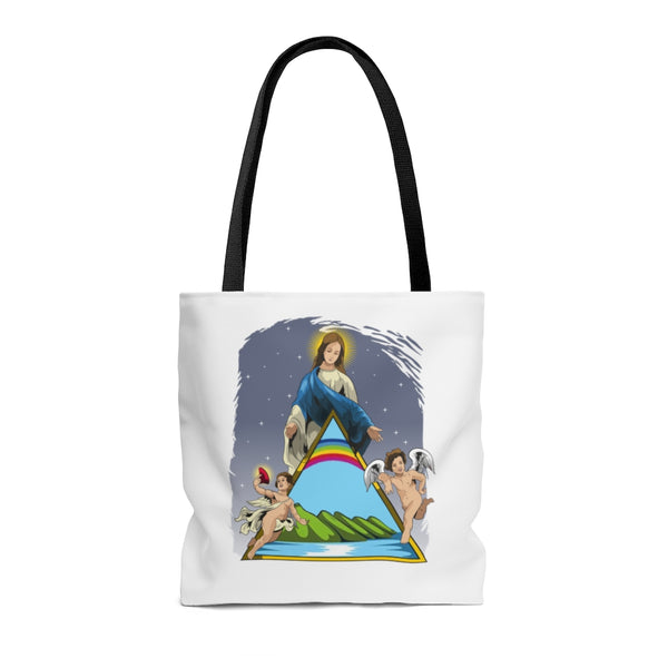 Bolso Tote Virgen María de la Guarda / blanco