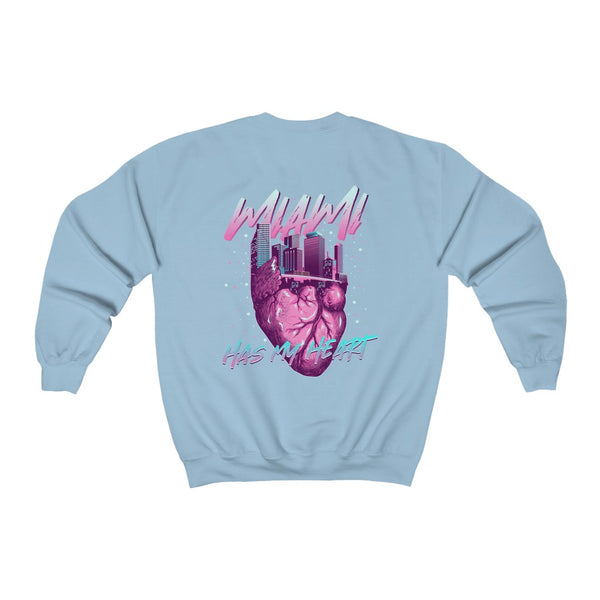 Miami has my heart Women's Crewneck Sweatshirt