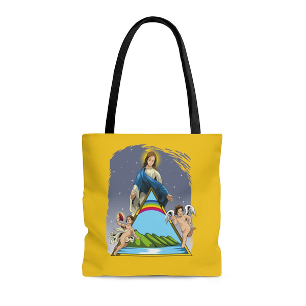 Bolso Tote Virgen María De La Guarda / Amarillo