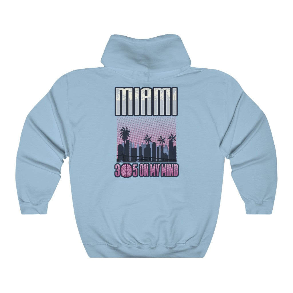 Miami on my mind Men's Hooded Sweatshirt