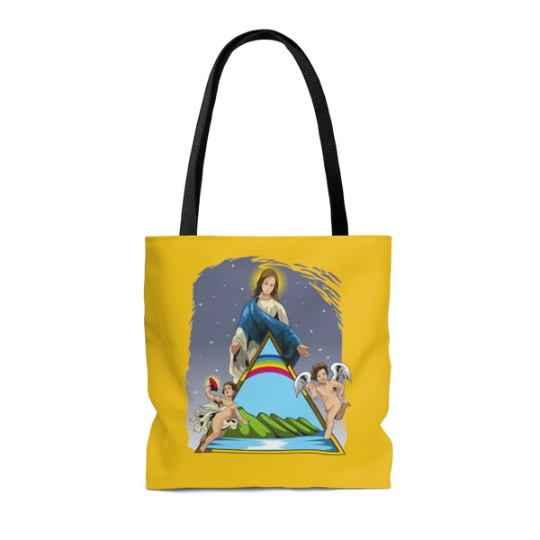 Bolso Tote Virgen María De La Guarda / Amarillo