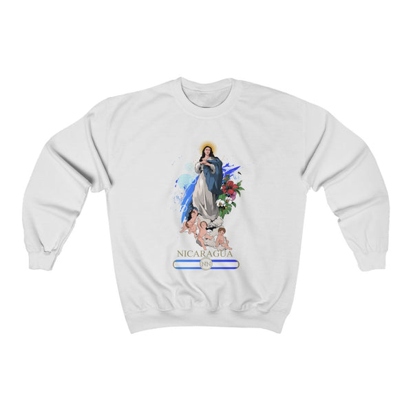 Sudadera con cuello redondo para hombre Virgen María